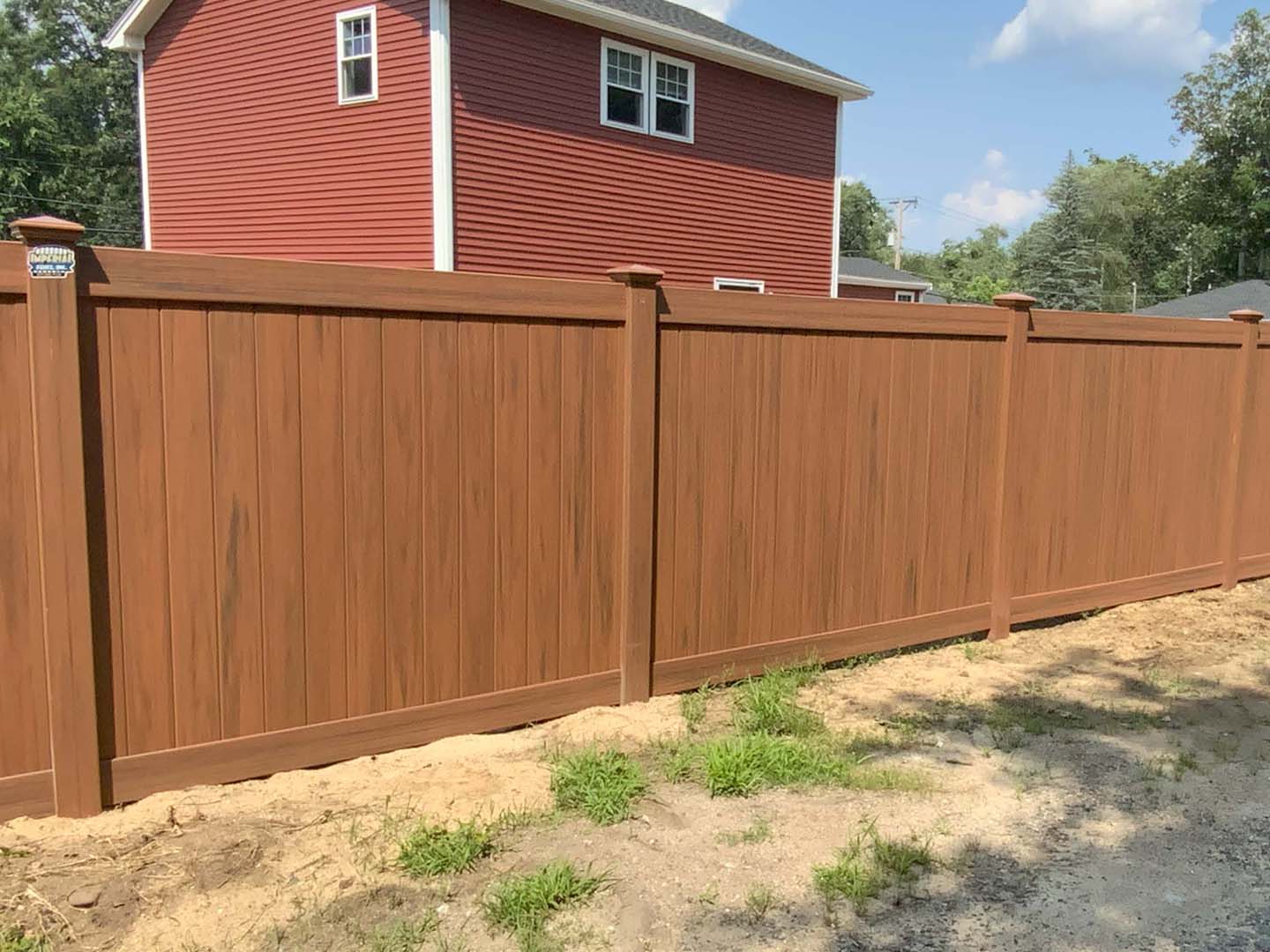 Photo of a Southern New Hampshire residential fence