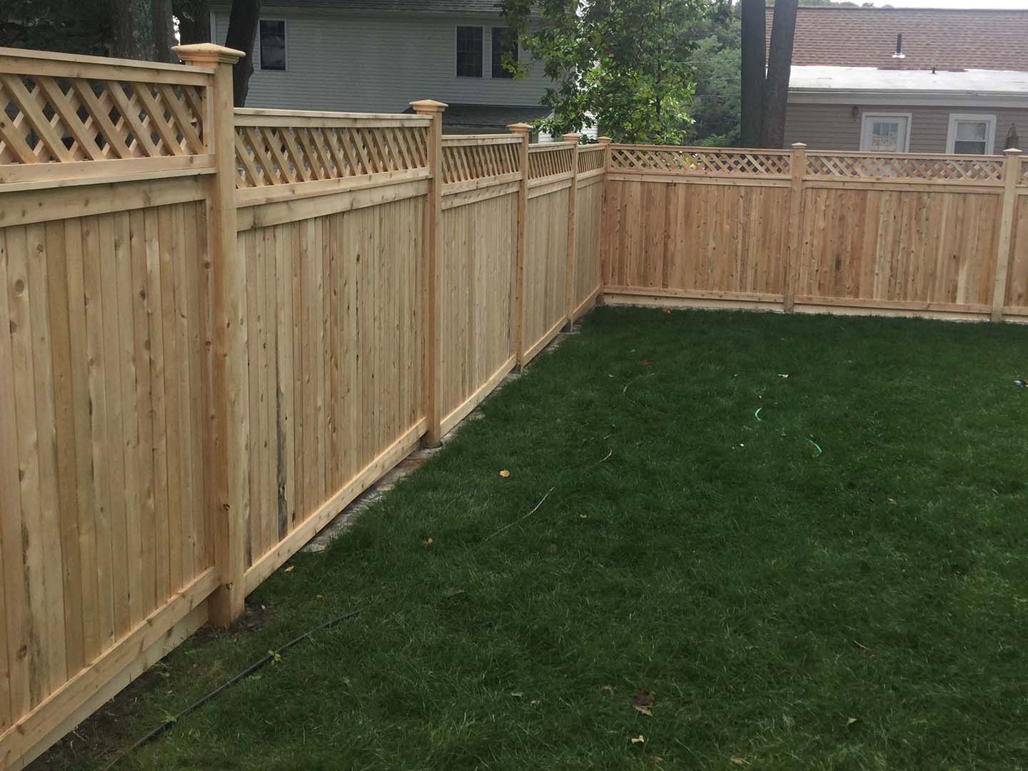 Photo of a wood fence in Massachusetts