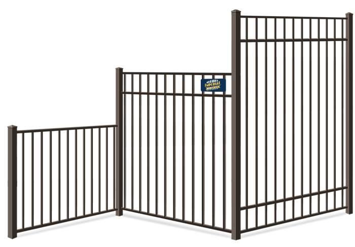 Residential Aluminum fence height options Tewksbury