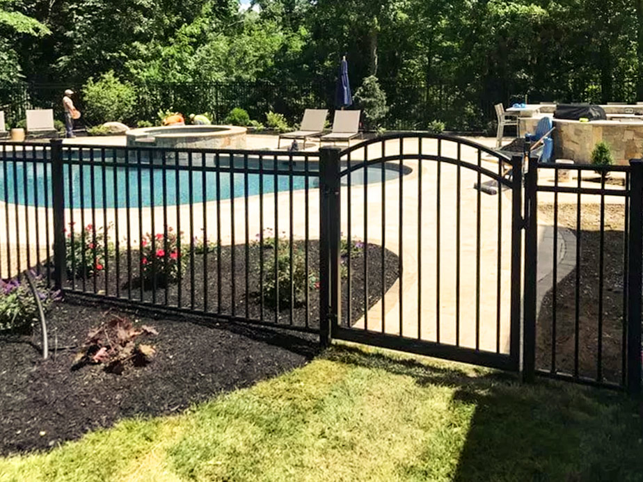 Aluminum pool fencing in Tewksbury Massachusetts