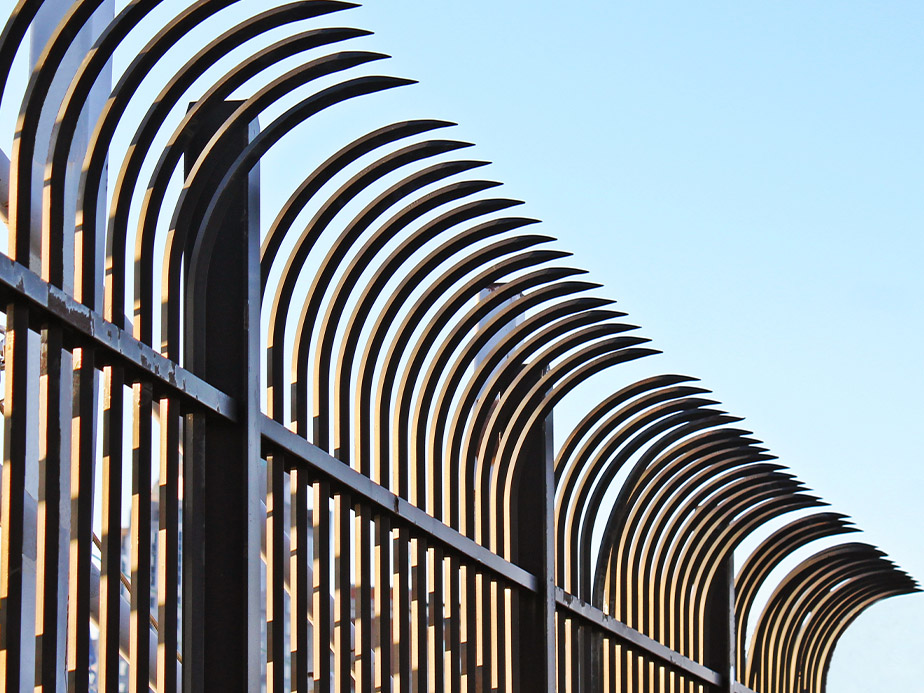 Commercial Aluminum security fencing in Tewksbury Massachusetts