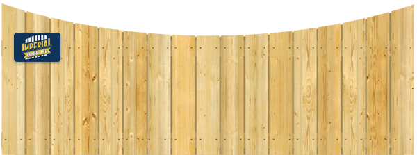 Concave wood fence top cut in Tewksbury