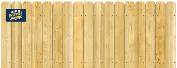 Dog Ear wood fence top cut in Tewksbury