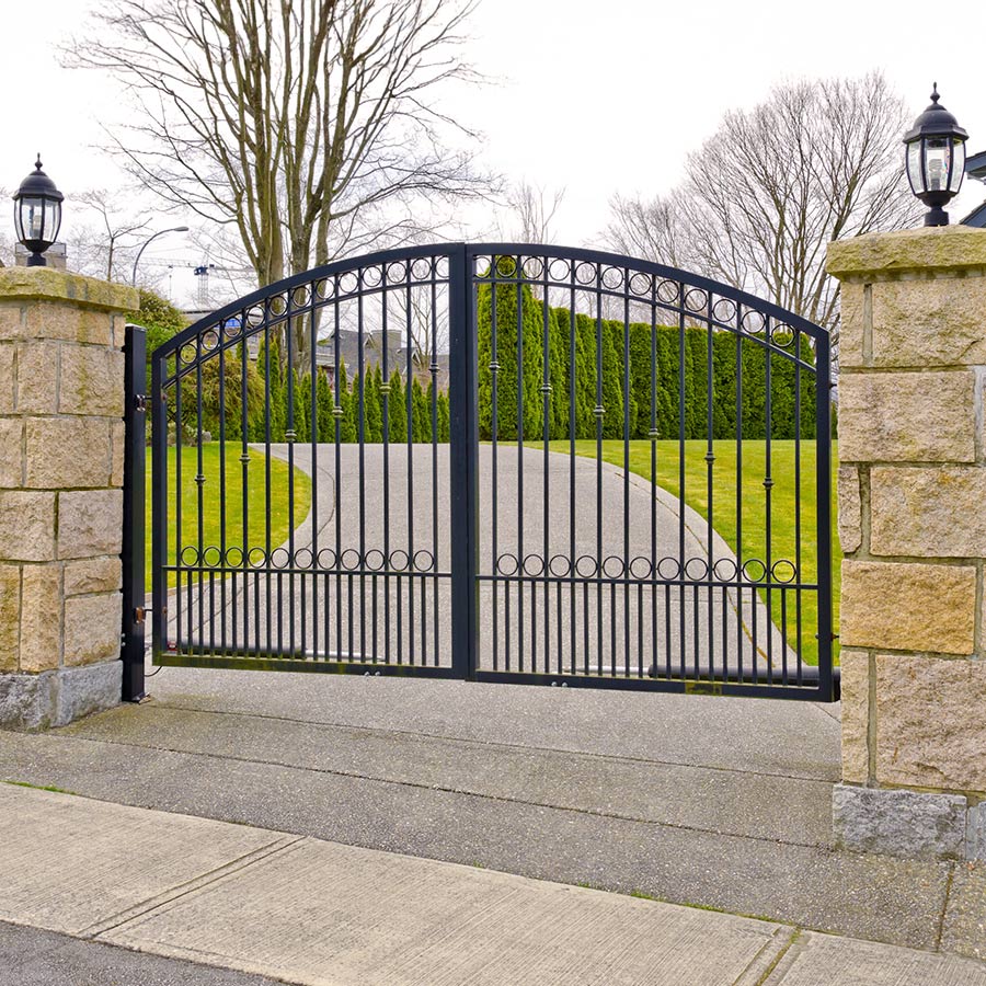 Tewksbury estate gate installation for residential homes and farms.