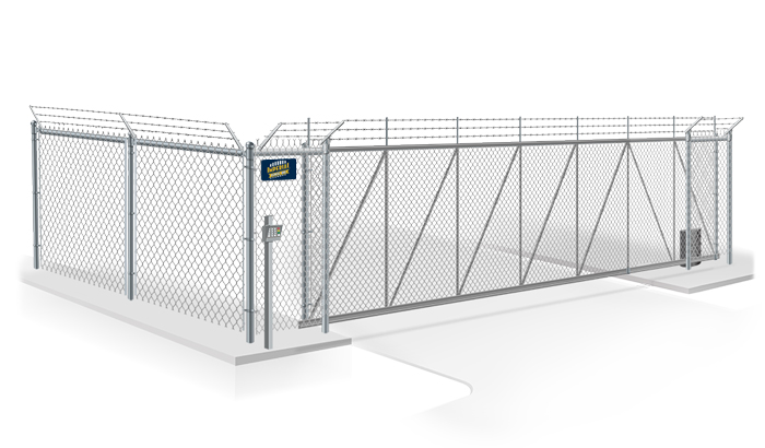 Commercial cantilever gate installation company for the Tewksbury area.