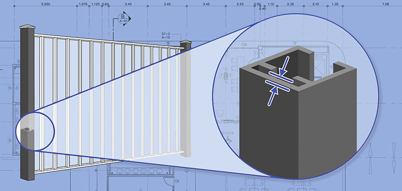 Tewksbury Commercial Aluminum fence Posts installation company