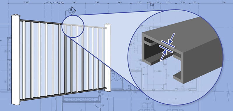 Tewksbury Commercial Aluminum fence Rails installation company