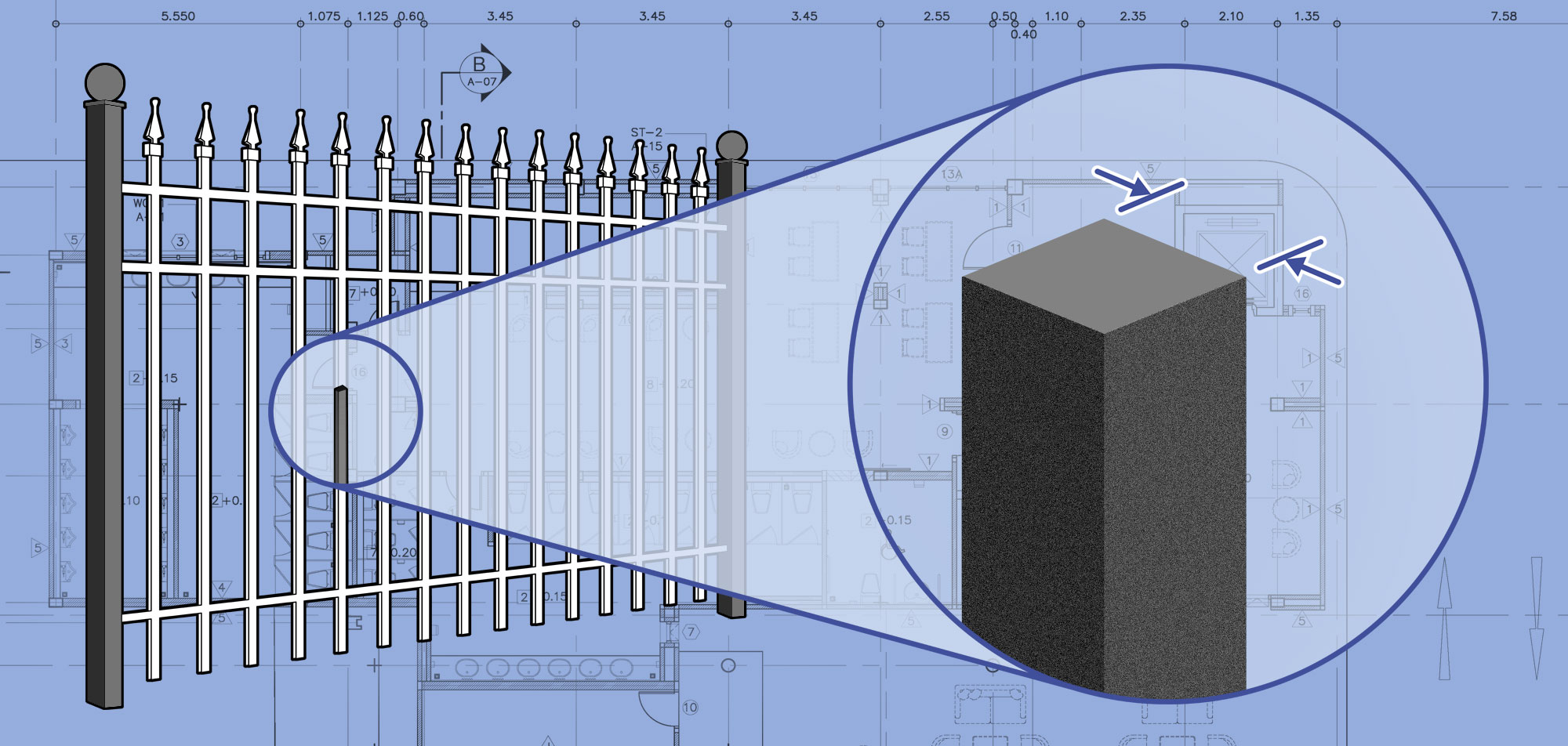 Tewksbury Commercial Wrought Iron fence Pickets installation company