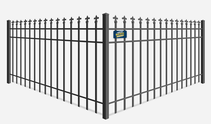 Decorative commercial ornamental iron fence contractor in Tewksbury