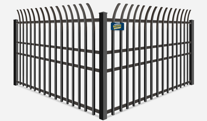 High security commercial ornamental steel fence contractor in Tewksbury