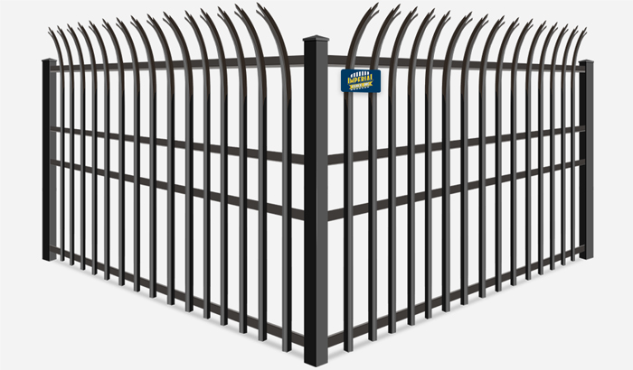 High security commercial ornamental iron fence contractor in Tewksbury