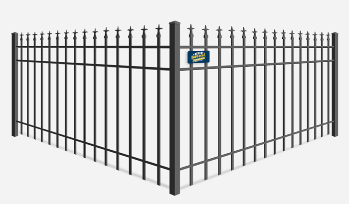 Decorative commercial ornamental iron fence company in Tewksbury