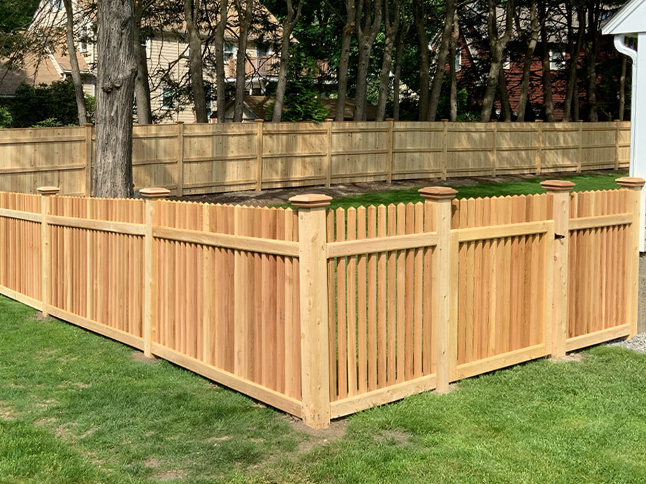 wood fence Stoneham Massachusetts