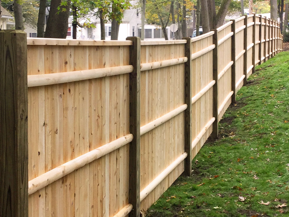 Wakefield Massachusetts wood privacy fencing